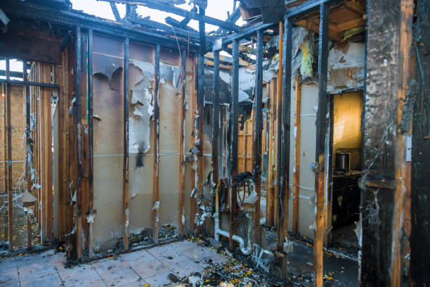 Professional Emergency Fire Cleanup technician working in Kittery Point, ME